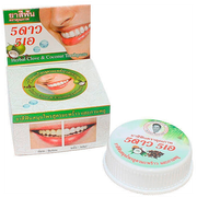 Тайская травяная отбеливающая зубная паста с экстрактом кокоса, Herbal Clove & Coconut Toothpaste, 5 Star Cosmetic, 25 гр.