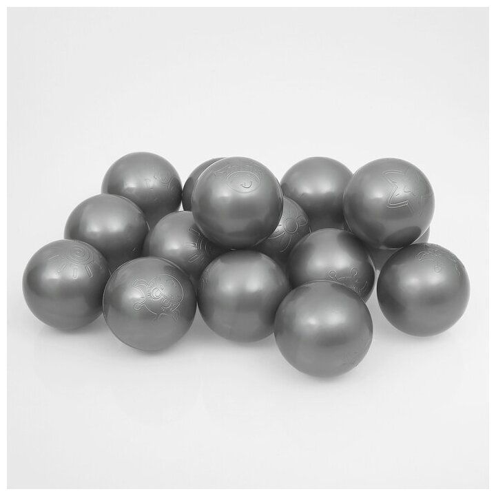 Шарики для сухого бассейна «Перламутровые», диаметр шара 7,5 см, набор 150 штук, цвет серый