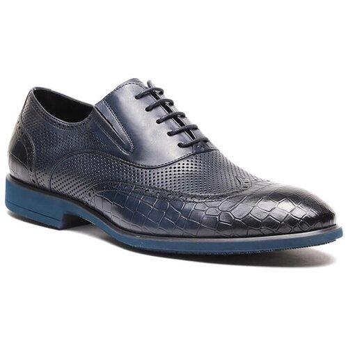 фото Vitacci m102301 полуботинки мужской синий, натуральная кожа