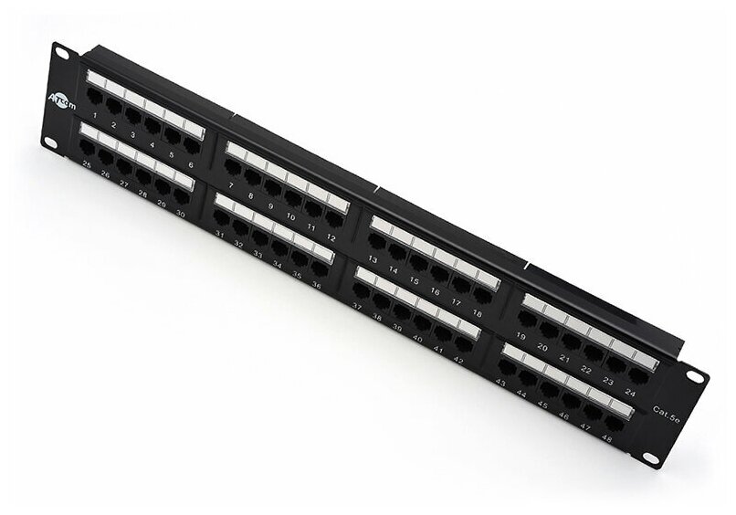 Коммутационная панель ATcom AT4852 UTP / 5E / 48P / RJ45 / 2U / 19