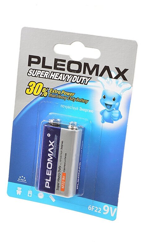 PLEOMAX Батарейка PLEOMAX 6F22