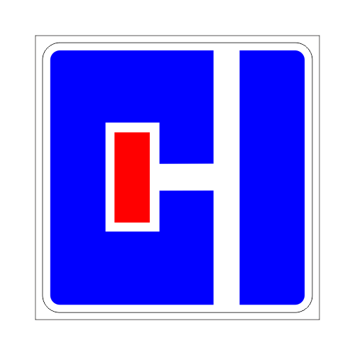 Дорожный знак 6.8.3 