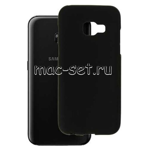 Чехол-накладка для Samsung Galaxy A3 (2017) A320 силиконовая черная 1.2 мм