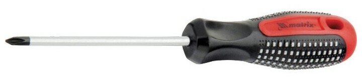 Отвертка Fusion, PH3 х 250 мм, CrV, трехкомпонентная рукоятка "Anti slip" Matrix