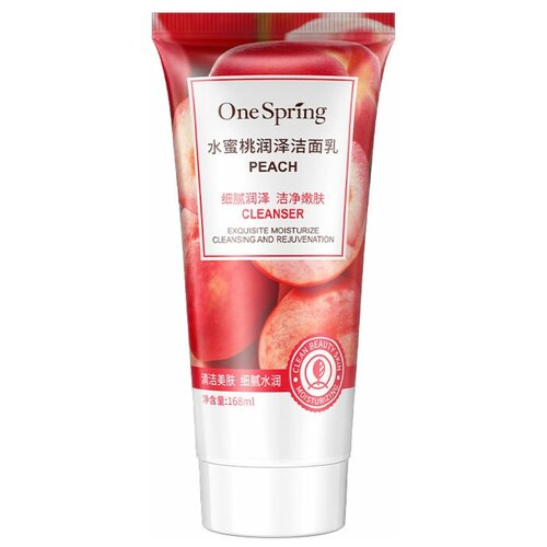 ONE SPRING Пенка для умывания с экстрактом персика One Spring Peach Cleanser, 168 мл.