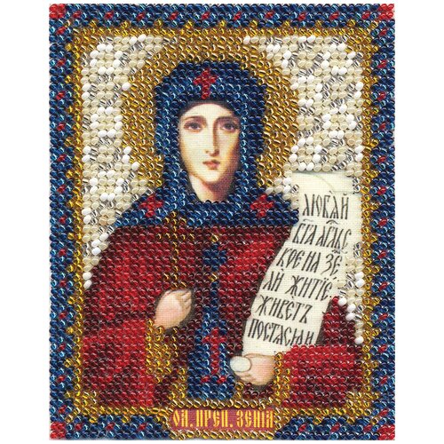 фото Набор для вышивания "panna" cm-1215 ( цм-1215 ) "икона преподобной ксении"