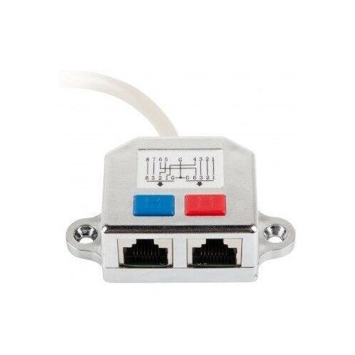 Разветвитель Gembird NCA-SP-01A UTP 1 порт RJ45 (T568A/T568B) -> 2 порта RJ45 10/100 BASE-T