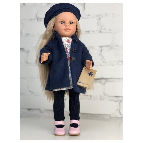 фото Кукла lamagik "нина", блондинка, в пальто и берете, 42 см, арт. 42105а