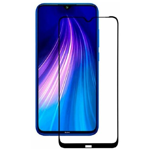 Защитное стекло для Xiaomi REDMI NOTE 8/ для Ксиаоми Редми Нот 8, черный, 9D.