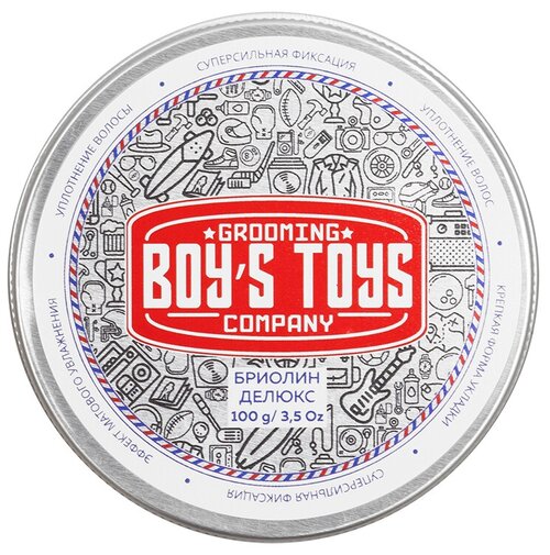 Boys Toys Бриолин Делюкс, суперсильная фиксация, 100 мл, 100 г