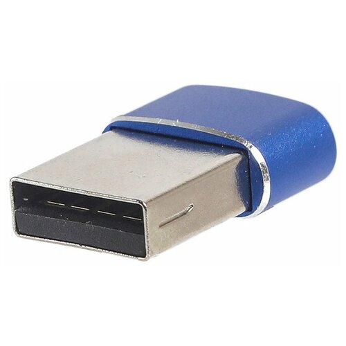 Переходник PALMEXX USB2.0 (m) - USB Type-C (f), синий переходник palmexx usb2 0 m usb type c f фиолетовый