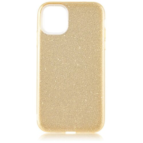 фото Чехол для apple iphone 11 brosco shine золотистый