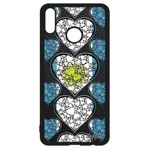 фото Чехол на honor 8x, "флаг аргентины с сердцем" страна туризм utaupia