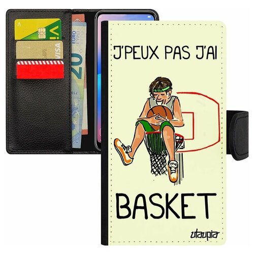 фото Чехол книжка на мобильный apple iphone 7, "не могу - у меня баскетбол!" предлог спорт utaupia