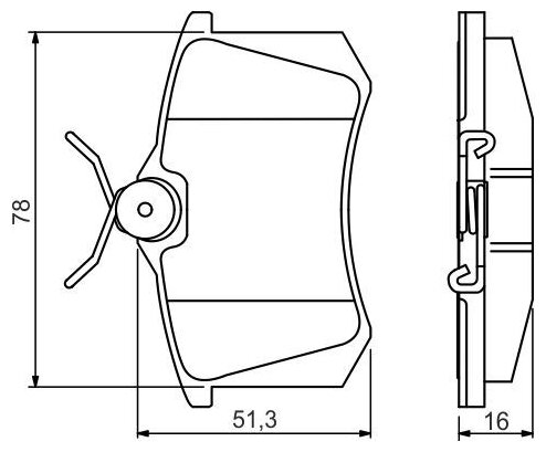 Дисковые тормозные колодки задние Bosch 0986495231 (4 шт.)