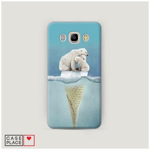 фото Чехол пластиковый samsung galaxy j5 2016 мишки на льдине case place