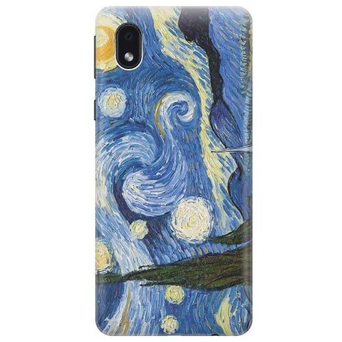 фото Ультратонкий силиконовый чехол-накладка для samsung galaxy a01 core с принтом "звездная ночь" gosso