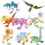 Парк Юрского Периода (Парк Юрского периода / Динозавры) / 8 динозавров Несколько цветов 77087 - изображение