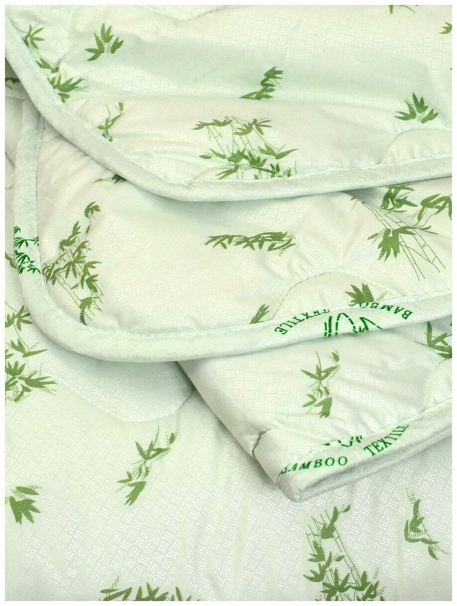 Одеяло 1,5 спальное Бамбук облегченное, в чехле из микрофибры, 140х205, вес наполнителя 150 гр/кв.м. (611) - фотография № 13
