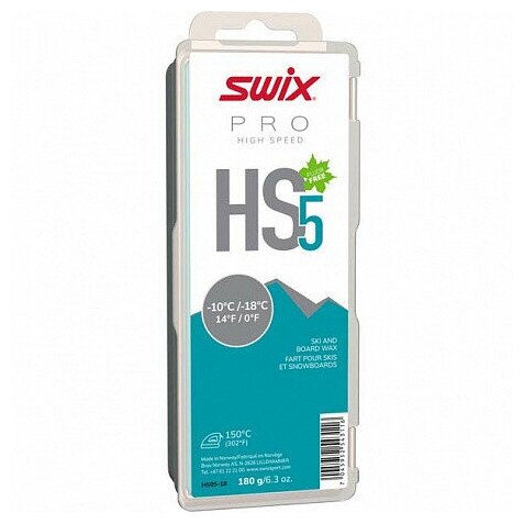 Парафин Swix HS5 Turquoise 180 г