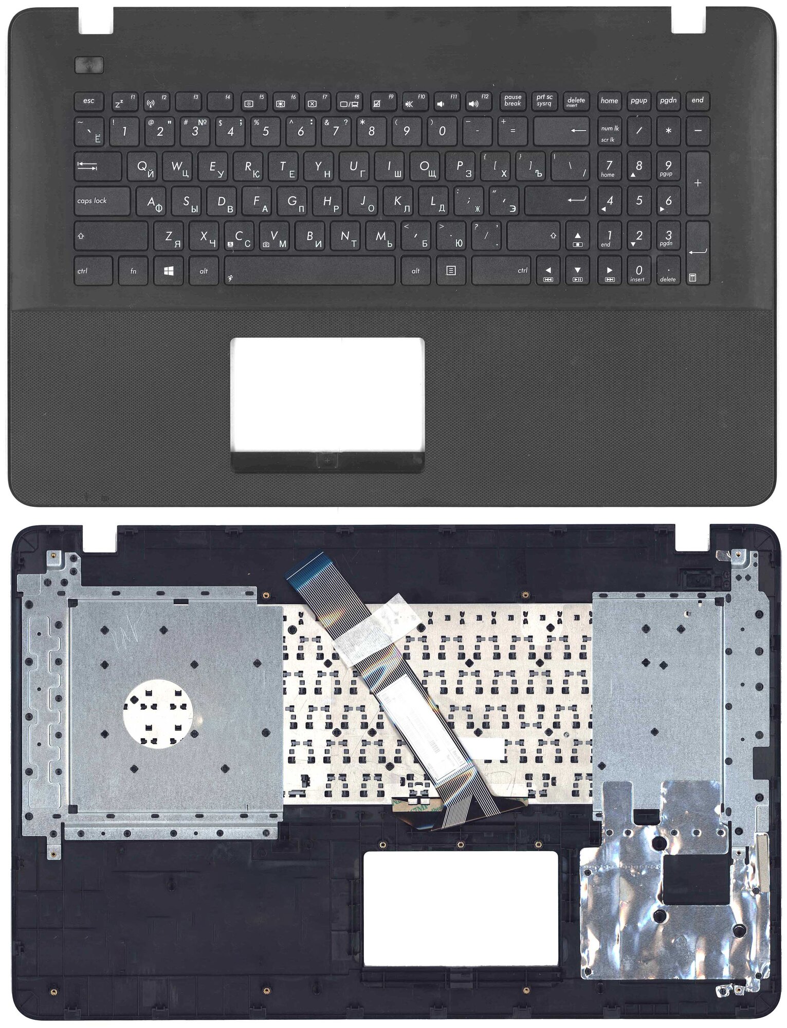 Клавиатура для ноутбука Asus X751 топ-панель черная
