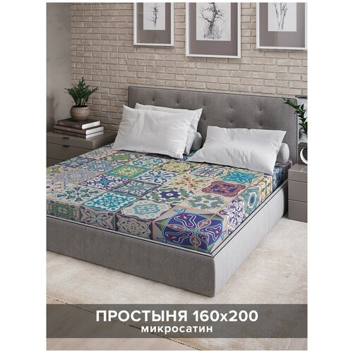 Простыня натяжная Ambesonne с принтом 