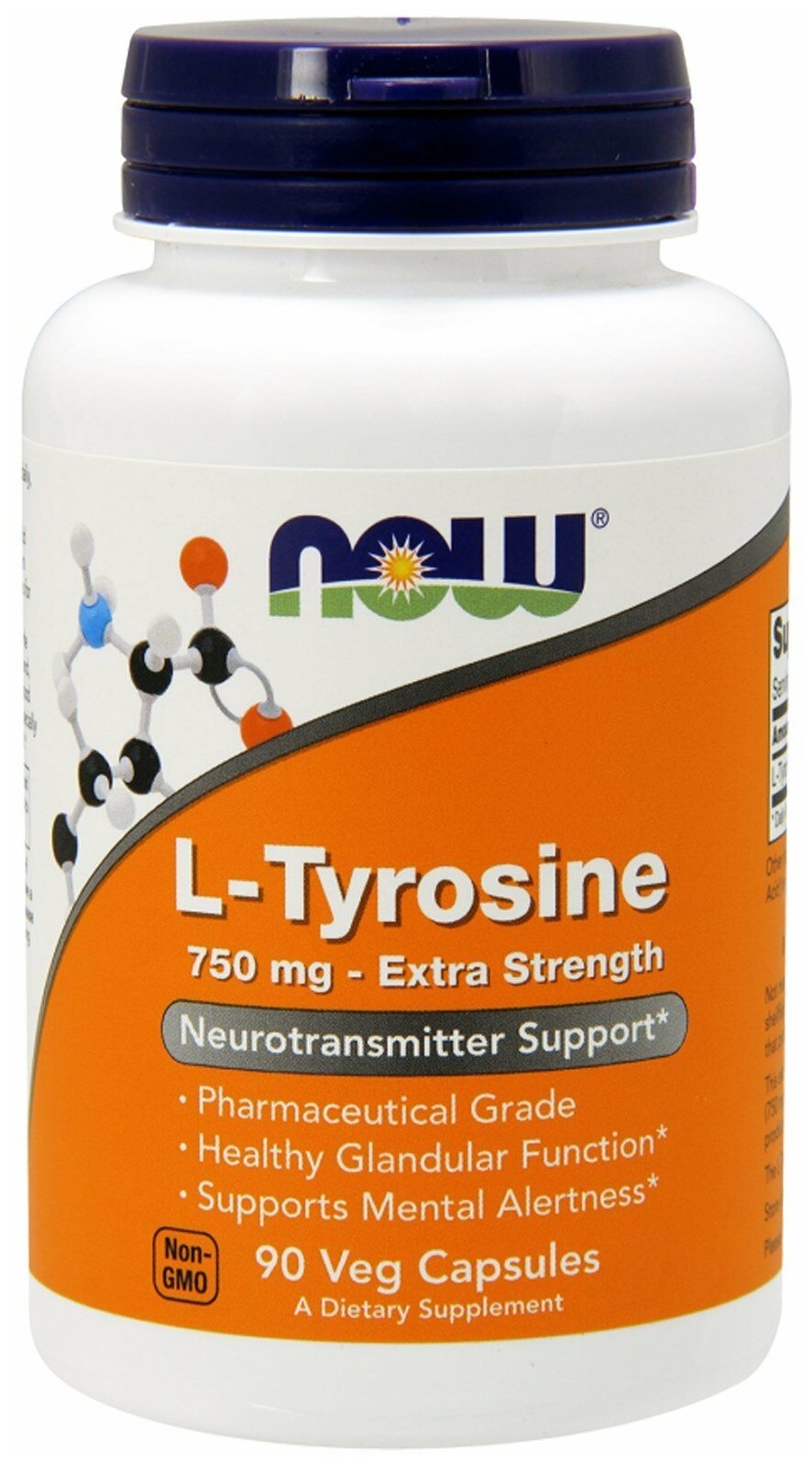 L-Tyrosine NOW L-Тирозин 750 мг - 90 капсул