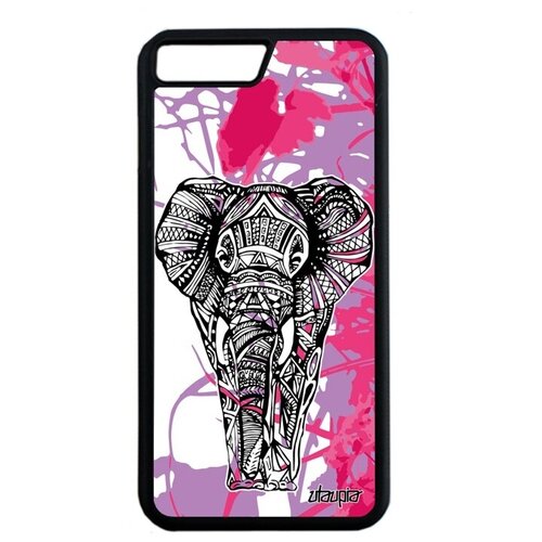 фото Красивый чехол на смартфон // iphone 7 plus // "слон" дизайн азиатский, utaupia, розовый