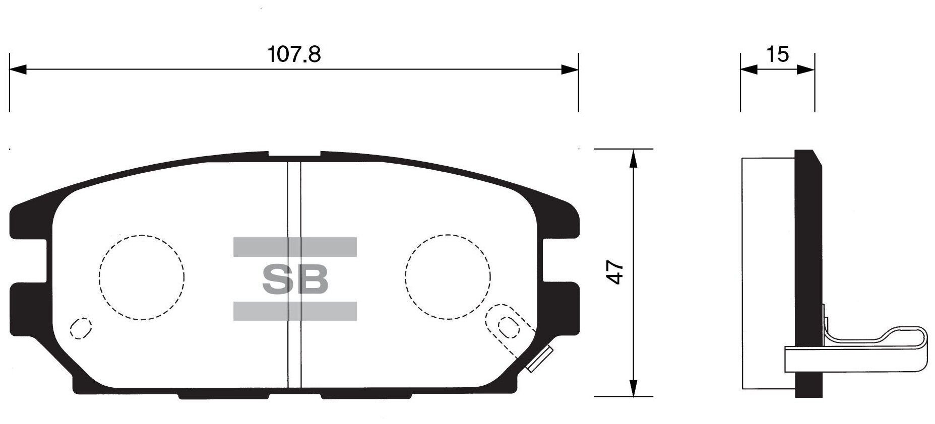 SANGSIN BRAKE SP1069 SP1069_колодки дисковые зад.\ Mitsubishi Pajero 2.4-2.8TD 90-94/Space Gear 95