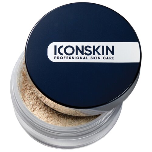 Ночная минерально-растительная себостатическая пудра для лица Icon Skin Sebum Lock, 10г