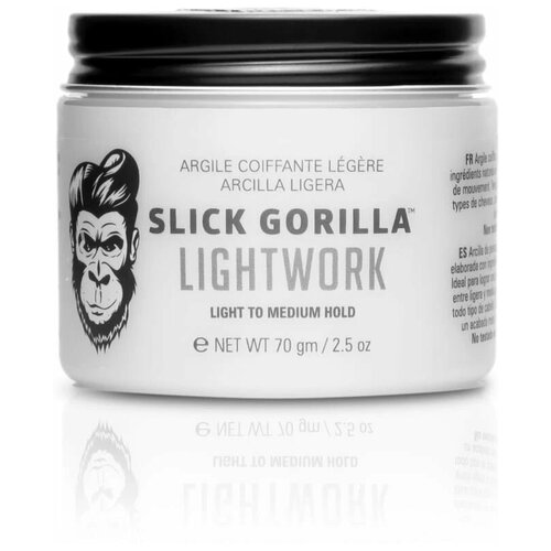 Slick Gorilla Lightwork, Глина для укладки, средняя фиксация волос, 70 гр