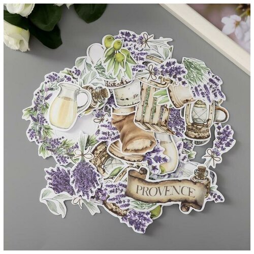 фото Набор высечек "lavender provence" 54 шт fabrika decoru