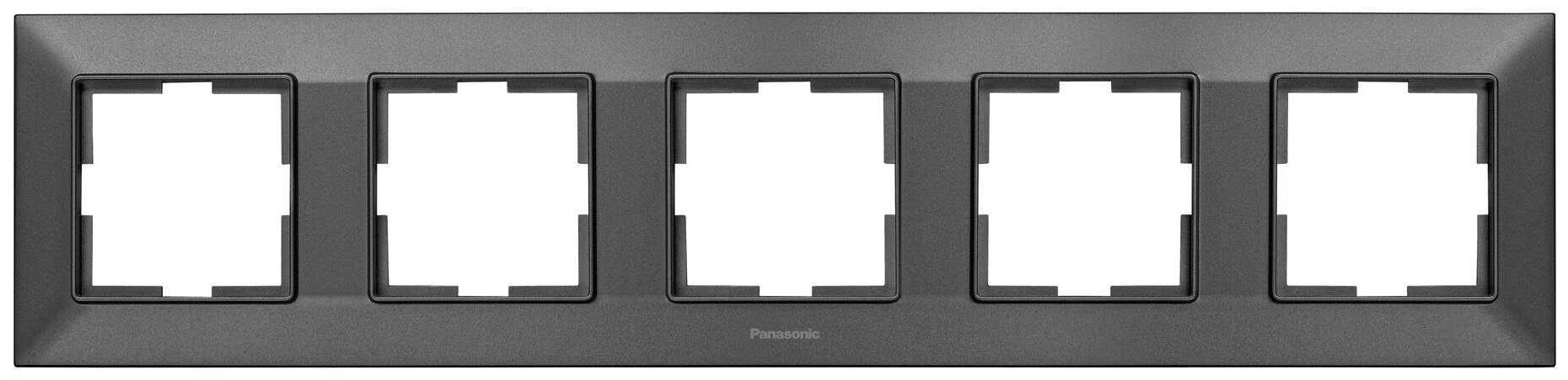 Рамка Panasonic Arkedia Slim (WNTF08052DG-RU) 5x гориз.мон. пластик дымчатый (упак.:1шт)
