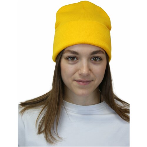 фото Шапка женская zhaki бини , желтая