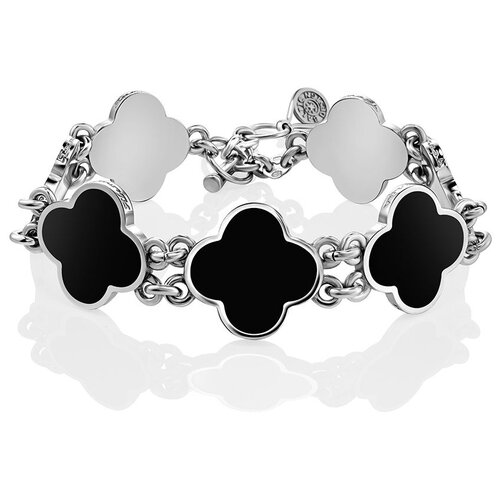 фото Amberholl яркий стильный мужской браслет «монако». янтарь® из серебра и тёмно-вишнёвого янтаря