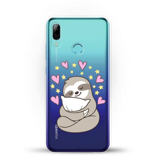 фото Силиконовый чехол ленивец на huawei p smart (2019) andy & paul