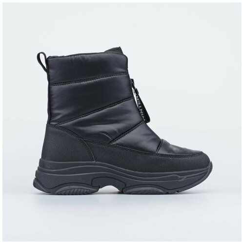 Мембранные ботинки-дутики для девочки черный котофей 764047-43 размер 37