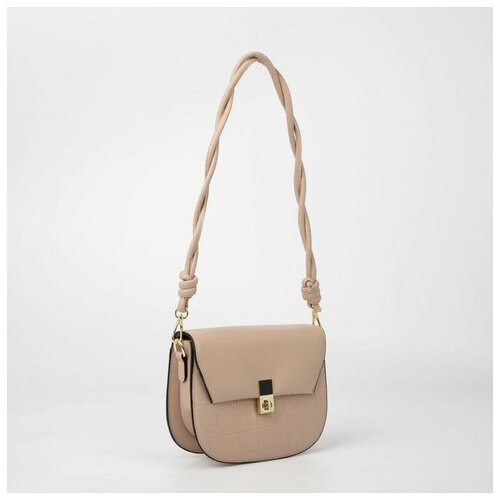 фото Мессенджер, отдел на клапане, длинный ремень, цвет бежевый нет бренда