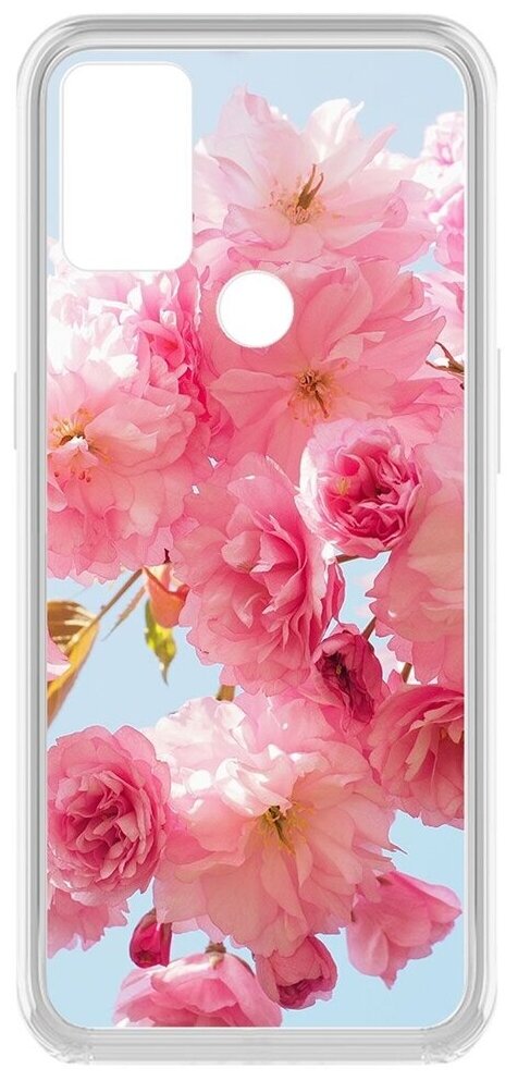 Чехол-накладка Krutoff Clear Case Женский день - Сакура для OnePlus Nord N10 5G