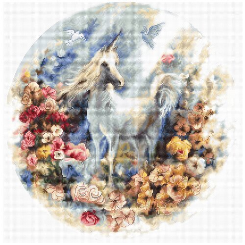 фото Набор для вышивания leti арт. 903 единорог 33,5х33,5 см letistitch