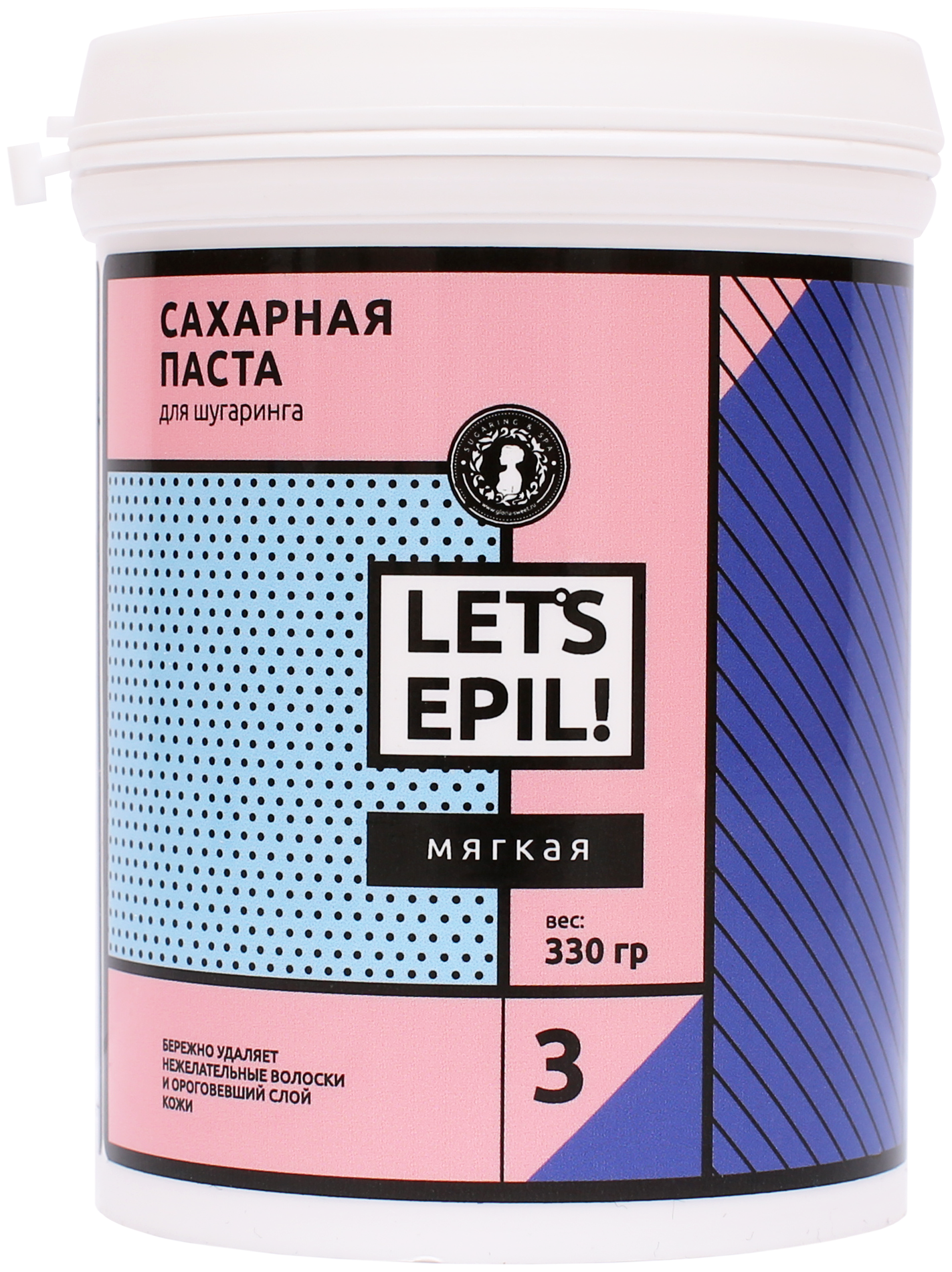 Gloria Паста для шугаринга Let's Epil мягкая 330 г