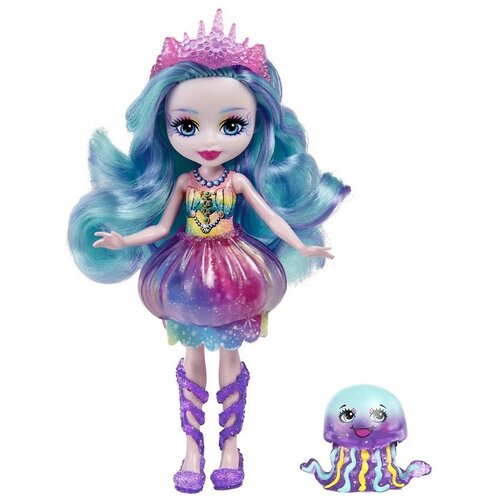 кукла enchantimals с питомцем fnh22 джелани медуза и стингли Кукла Enchantimals с питомцем FNH22 Джелани Медуза и Стингли