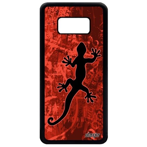фото Защитный чехол на телефон // samsung galaxy s8 // "саламандра" огненная василиск, utaupia, бордовый