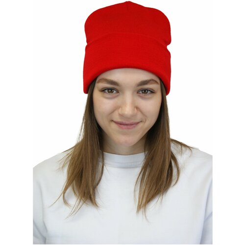 фото Шапка бини zhaki, размер 54/58, красный
