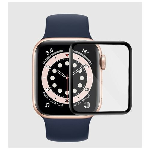 Защитное стекло COTEetCI 4D для Apple Watch, черный, 44mm