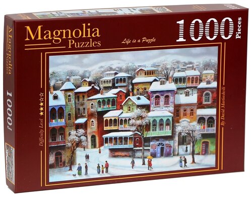 Пазл Magnolia 1000 деталей: Снег в старом Тбилиси