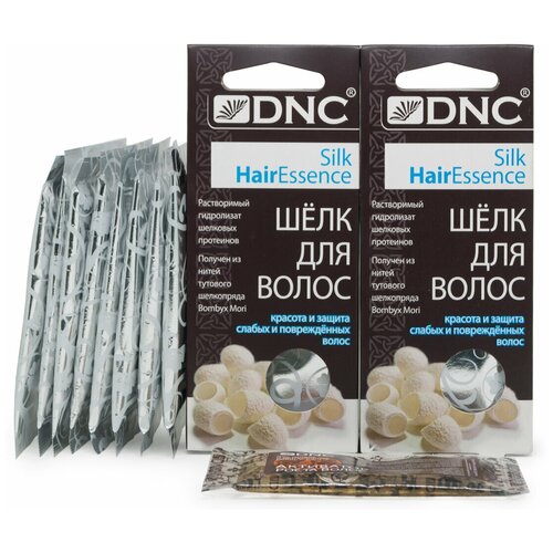 Набор: DNC Шелк для волос 4*10 мл *2 шт + Подарок Активатор для тонких и окрашенных волос 15 мл