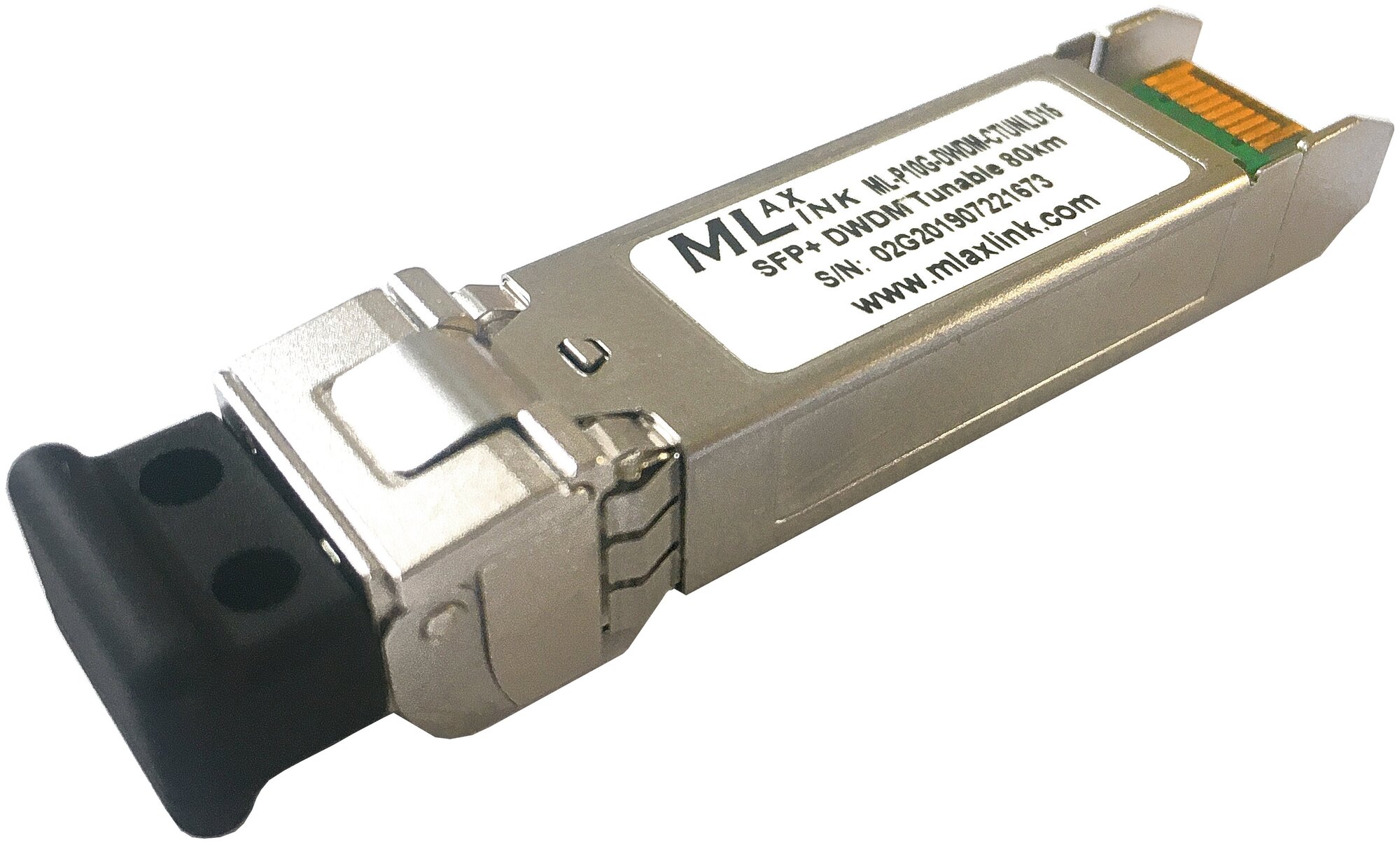 Модуль MlaxLink двухволоконный SFP+ DWDM Tunnable, 10Гбит/с, 15dB, 2xLC, DDM ML-P10G-DWDM-CTUNLD15