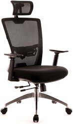 Компьютерное кресло Everprof Polo S для руководителя, обивка: текстиль, цвет: черный
