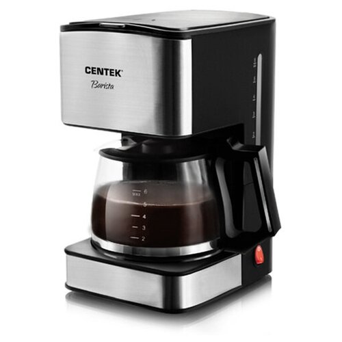 Кофеварка Centek CT-1144, капельная, 680 Вт, 0.8 л, противокапельная система, серебристая кофеварка centek ct 1166